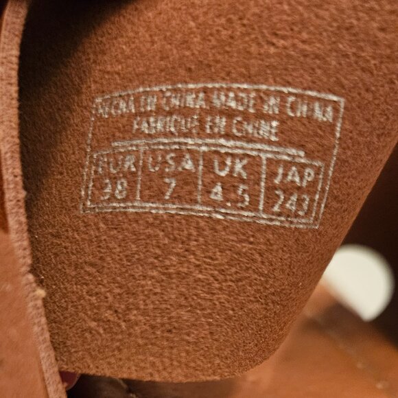 NWOT NEW Cognac flat sandals - Picture 7 of 7